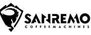 Логотип бренду Sanremo, виробника професійних кавомашин для кав'ярень та ресторанів.